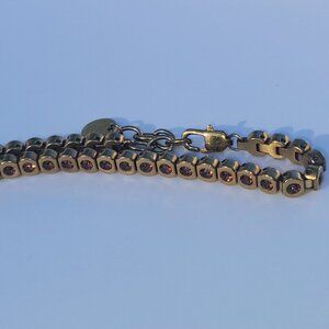 Rustic Cuff Brown gem Bracelet